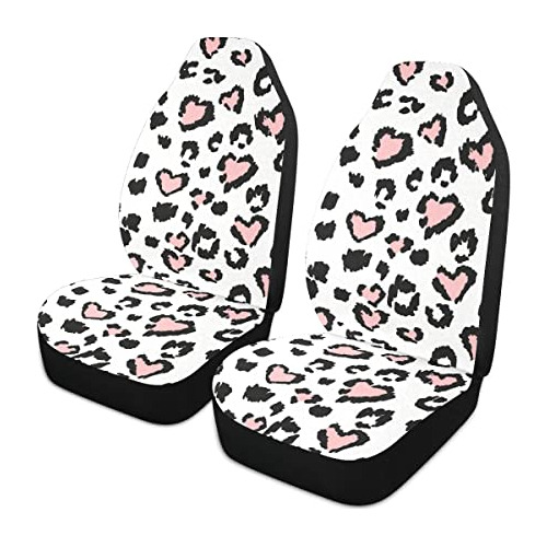 Juego De 2 Fundas De Asiento Automóvil Estampado De Le...