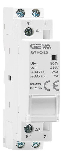 Geya Ac Contactor Modular Automatico Control Circuito Riel