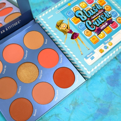 Paleta De Rubores Blush Crush Level Up Rude Cosmetics Color del rubor Rosa