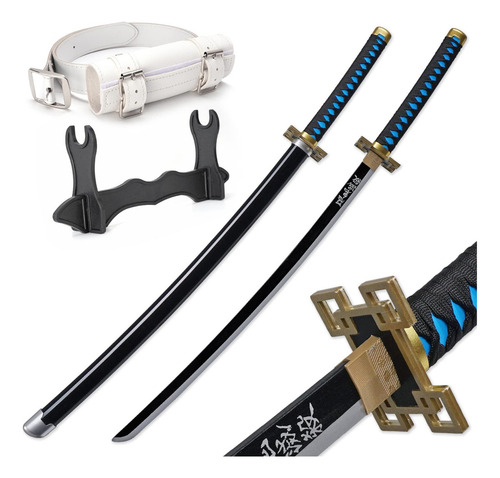Katana Zisu Ds41-bp Con Tsuba Color Negro