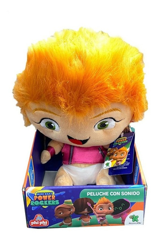 Peluche Mini Beat Power Rockers Con Sonido 25 Cm Lny Mb005