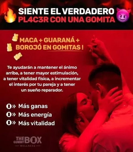 The Gummy Box Deep Love Estimulante Sex Afrodisiaco Borojo 2