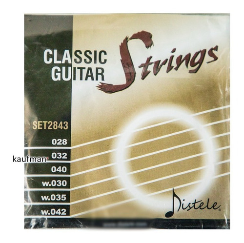 Juego Cuerdas Nylon 028 042 Para Guitarra Clasica