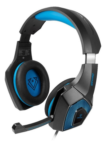 Auriculares Gamer Ps4 Pc Xbox One Cel Usb 3,5mm Azul Luz Sin Color