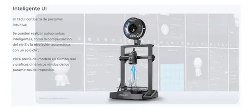 Impresora 3d Creality Ender 3 V3 Ke 500mm/s 220x220x240mm color gris ...