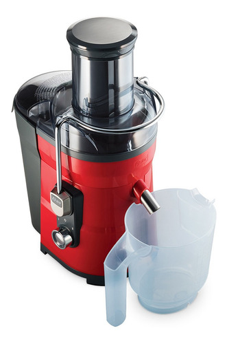 Imagen 2 de 3 de Extractor de jugos Oster FPSTJE317 rojo 127V con accesorios