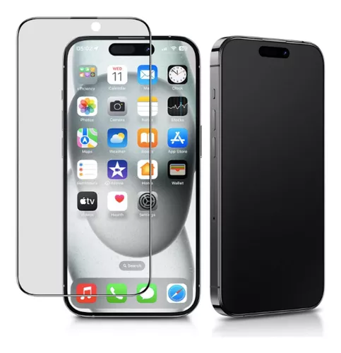 Mica Cristal Templado Privacidad Para iPhone 15 Pro Max
