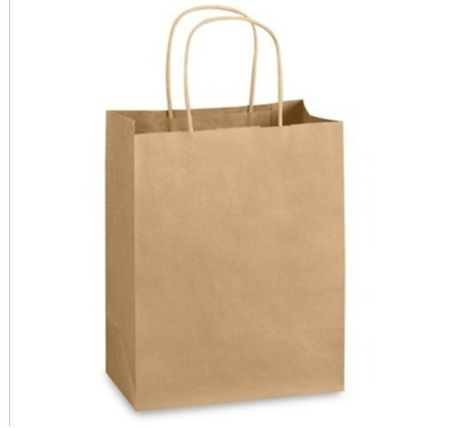 Bolsa Papel Kraft C Manija Kp1 X 10 Unidades. Oferta