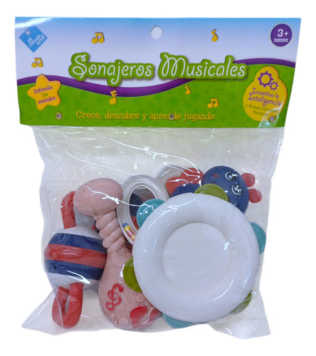Set De Sonajeros E Instrumentos Musicales X6 El Duende Azul Color Multicolor