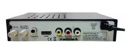 Decodificador TDT Receptor Tv Digital Dvb HDMI Antena Accesorios Tv