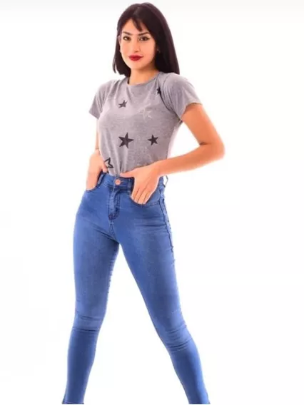 Jean Mujer Chupin Elastizado Pack 3 Jeans Por Mayor