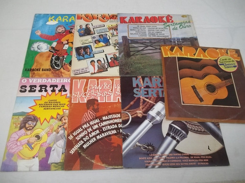 Vinil Lp - Karaokê Sertanejo - 7 Discos