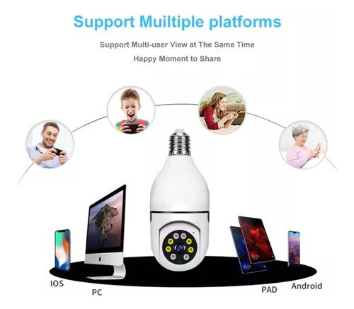 Cámara De Seguridad Smart Wifi Tipo Foco + Camara Espia Wifi