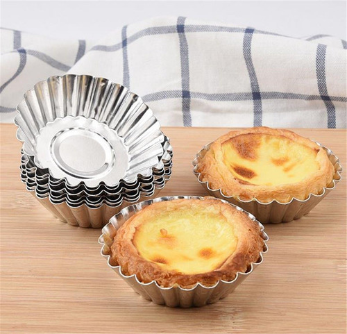 Mvchif Mvchifay 10 Pcs Tart De Huevo Tarta De Acero Molde De