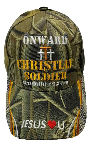 Onward Christian Soldier Camoflage Gorra De Béisbol De Lona