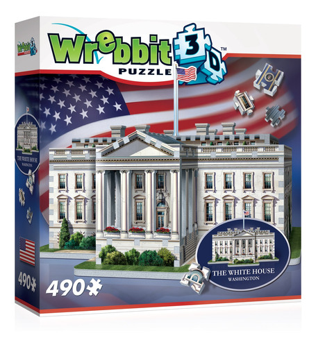 Puzzle 3d The White House Casa Blanca 490 Piezas Wrebbit