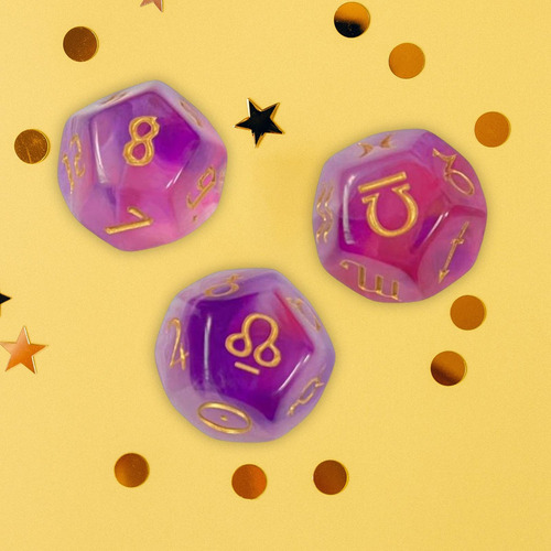 Ppyy 3x Astrología Adivinación Dados Ocio Entretenimiento