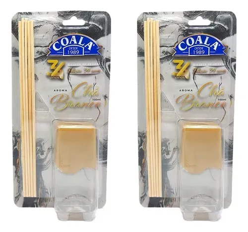 2 Difusor De Aromas Coala Chá Branco 100ml