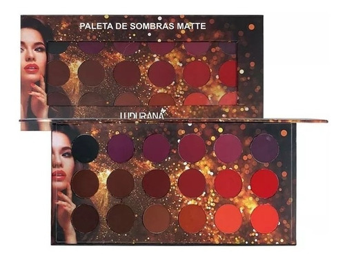 Paleta De Sombras Ludurana Redonda 18 Cores