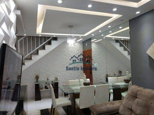 Imagem 10 de 20 de Cobertura Sem Condomínio De 112 M² Com 02 Quartos Planejados (sendo 01 Suíte) À Venda, Por R$ 550.000 - Silveira - Santo André/sp - Co0747