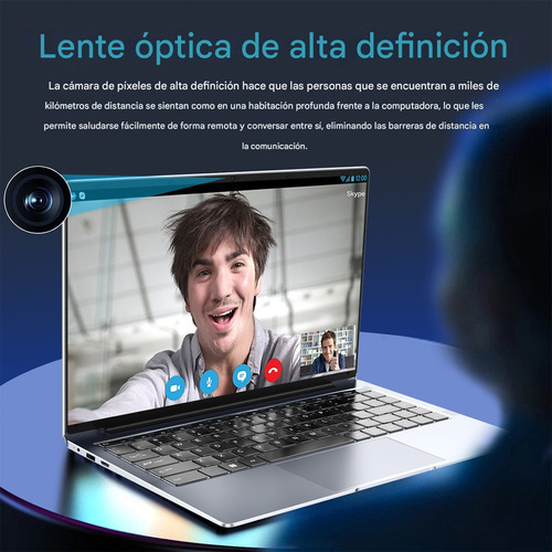 Barato Laptop Pulgadas 14.1 Ram 8gb+256gb Ssd Celeron N4000 Plateado