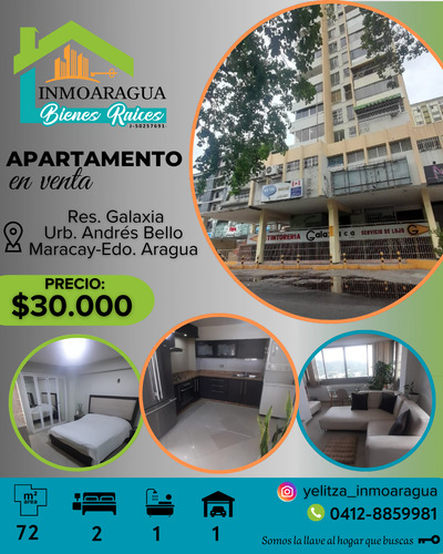 Apartamento En Venta Semiamoblado/urb. Andrés Bello/ Yp1390