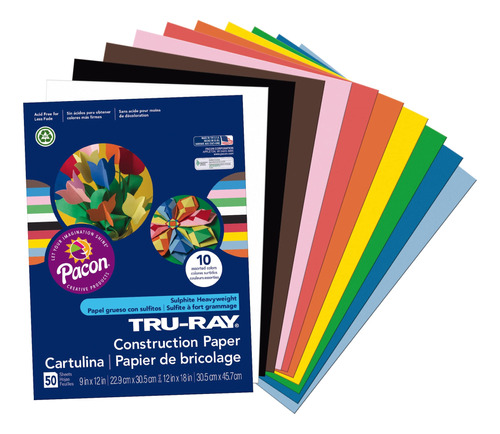 Tru-ray® - Papel De Construccion, 50% Reciclado, Colores Sur