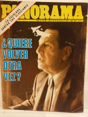 Revista Panorama N°297 Ene. 1973 ¿quiere Volver Otra Vez?