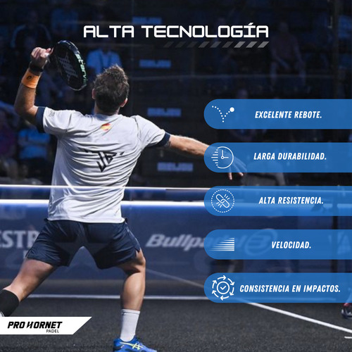 Pelotas De Padel Tenis Pro Hornet Padel Sin Presión 12 Bolas