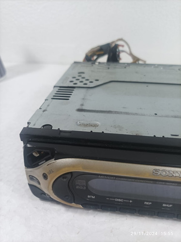Radio Cd Player Automotivo Sony Cdx-mp40 - Com Defeito (Usado)