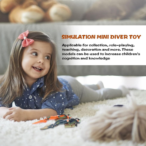 Diver With Hose Scuba Steve Toy Squid Fish Tank Figura De Ac
