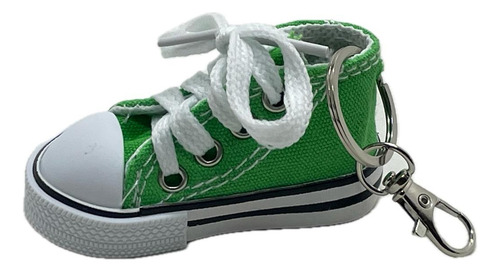 Chaveiro Allstar Sapatinho Verde Green Com Gancho Keychain