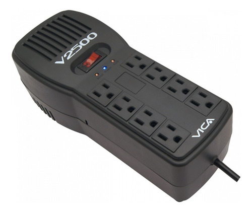 Regulador Vica Mod V2500 2500va 1500w 8 Tomas
