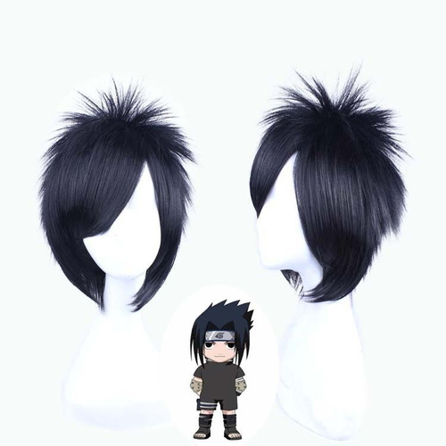 Naruto Uchiha Sasuke - Peluca Disfraz De Cosplay