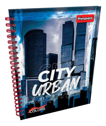 Cuaderno Argollado Pasta Dura Grande Solid Colors City Urban
