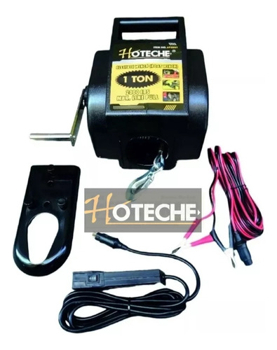 Winche Electrico Manual 12v 1 Tonelada Hoteche 692001