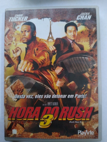 Hora Do Rush 3 Com Jackie Chan Dvd Original Usado