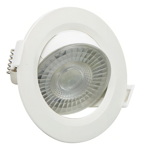 Spot Led 5w Lâmpada Direcionável 6000k Gesso Sanca Branco