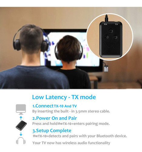 Adaptador De Receptor Y Transmisor Bluetooth Tx10