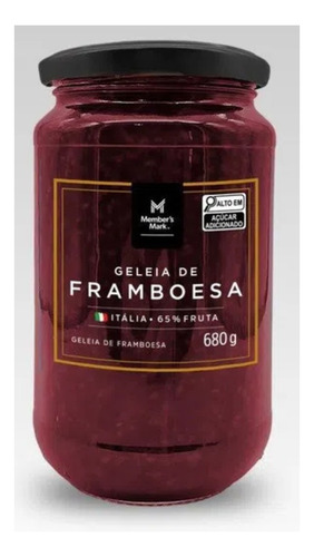 Geleia De Framboesa Italiana Member's Mark Vidro 680g