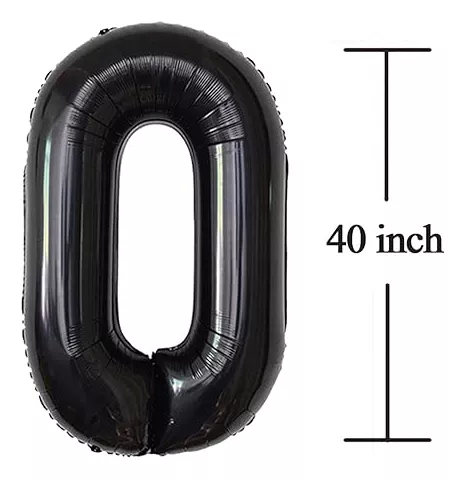 Globos de números gigantes de elfos de aluminio de tamaño gigante, globos  de Mylar para niñas y mujeres, hombres, suministros de fiesta de  cumpleaños