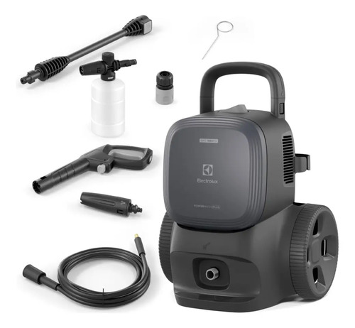 Lavadora de Alta Pressão Electrolux 1850PSI 1500W Potência com Canhão de Espuma PowerWash EWS1850P Preta Lava Jato Lava Car