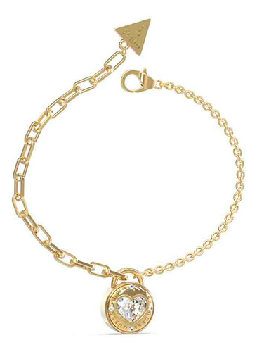  Pulsera Guess Jubb03353jwygs De Acero Quirúrgico Color Dorado Tamaño Pequeño Para Adultos 20cm De Largo / 10cm De Diámetro