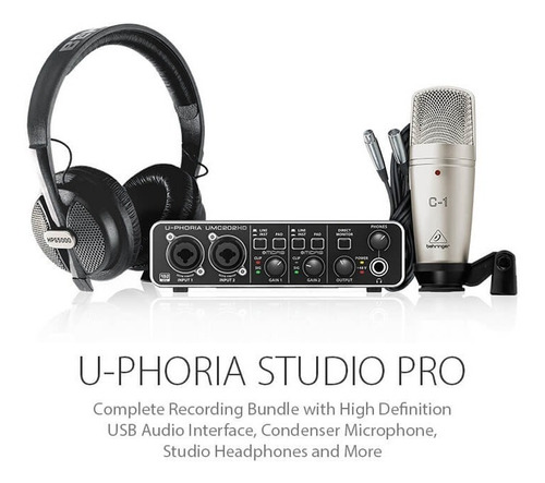 Kit Grabación Behringer U-phoria Studio Pro