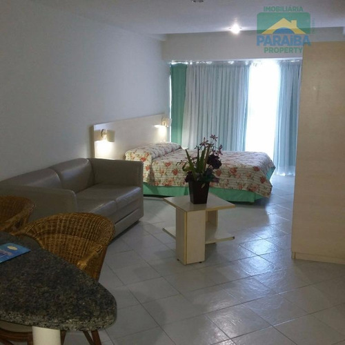 Imagem 2 de 9 de Flat Mobiliado À Venda - Mobiliado - Cabo Branco - João Pessoa - Pb - Fl0017