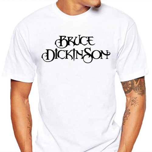 Promoção - Camiseta Masculina Bruce Dickinson - 100% Algodão