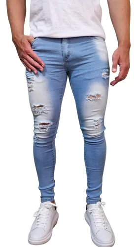 Combo 2 Calsas Dins Jeans Masculina Elastano Estica Lycra Frete