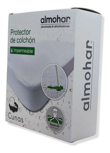 Cubre Colchon Impermeable Toalla Y Pvc Cuna Colecho 80x50