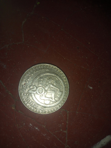 Moneda De 20 Pesos De La Cultura Maya De Año 1982