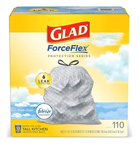 Bolsas De Basura Para Cocina - Glad - Forceflex - X110 Und